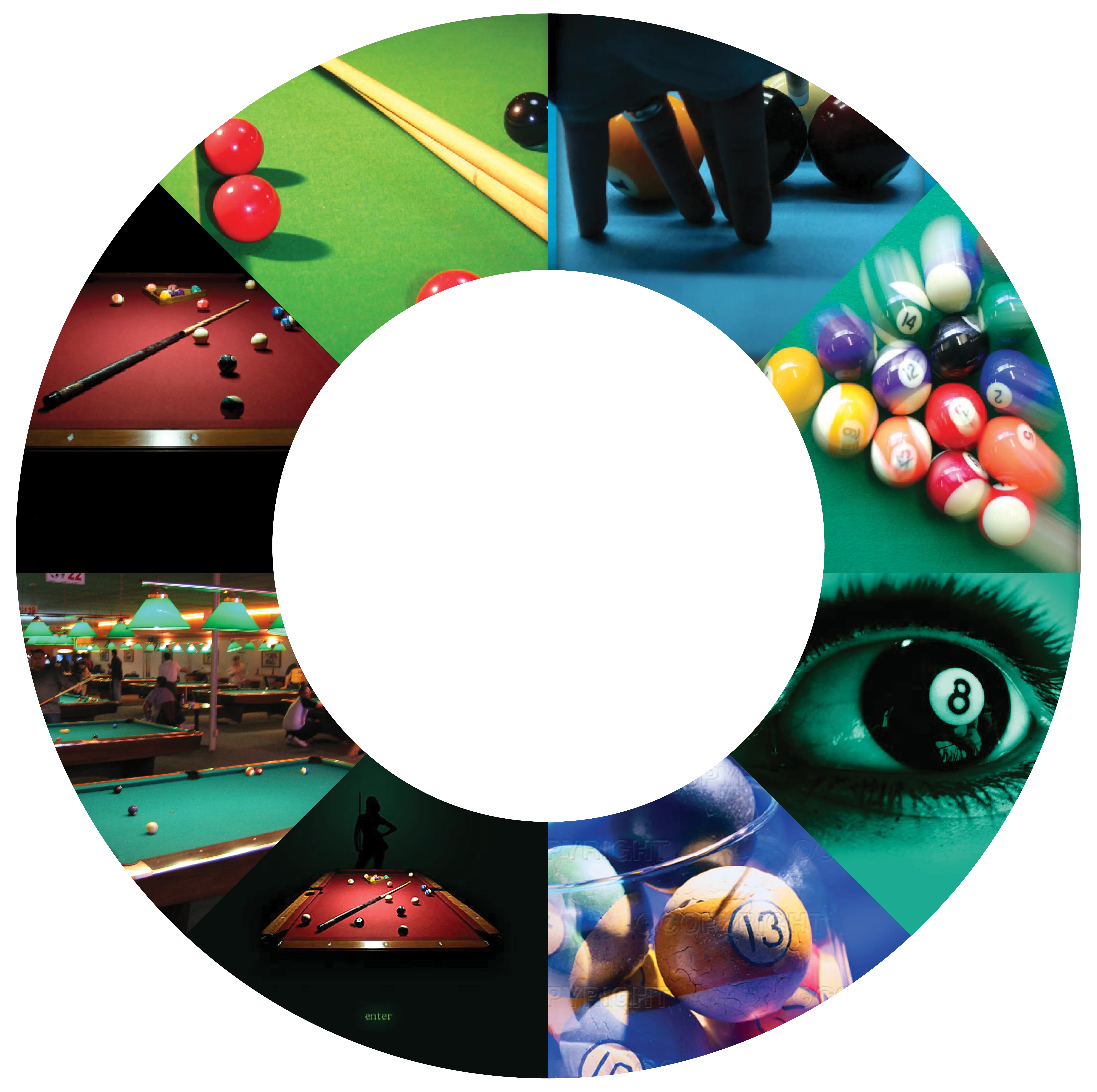 Billiard Ball Collage